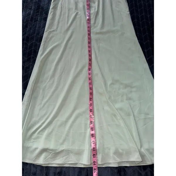 AZAZIE Stretch Agave Sheath‎ V-Neck Pleated Stretch Satin Dress Size 4 - Image 9