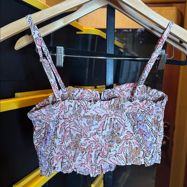 Urban Outfitters Out From Under Jasmine Floral Cropped Cami Top Size Small - Image 10