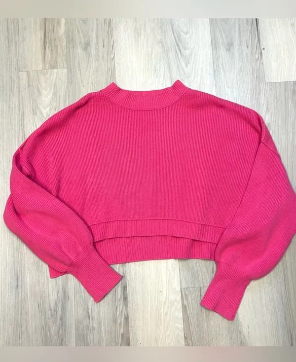 Free People Easy Street Pullover Cropped Sweater - Image 3