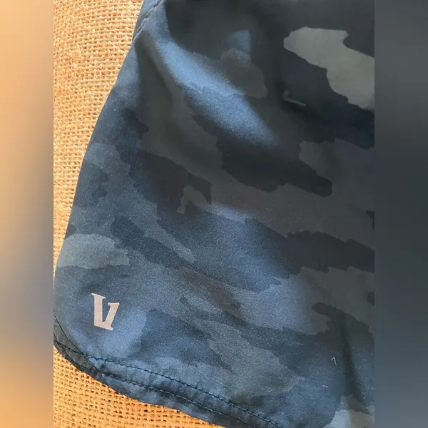 Vuori Blue Camo Athletic Shorts Elastic Waistband running activewear tennis SM - Image 7