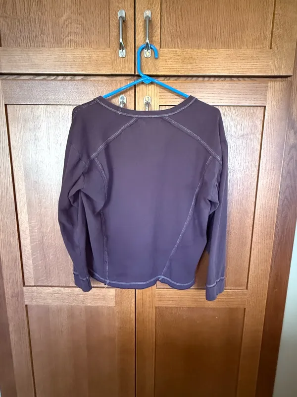 URBAN OUTFITTERS Woman's Long Sleeve Brown Boho Shirt - Image 3