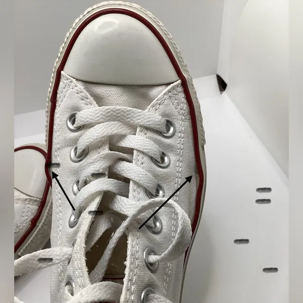 Converse All Star retro low tops white Size 7 W. Size 5 men - Image 15