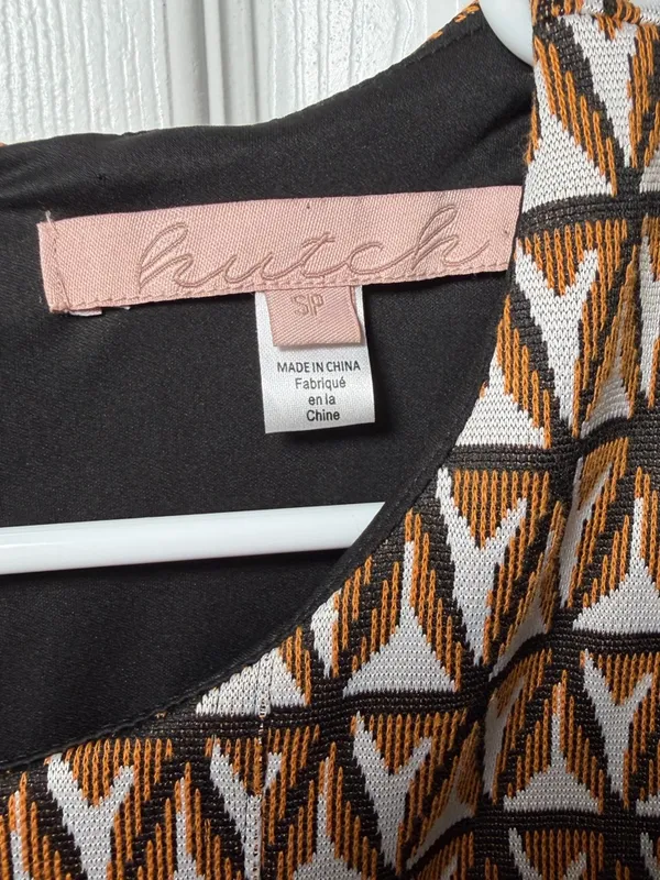 Anthropologie Hutch Amina Geometric Mini Dress Size S P - Image 7