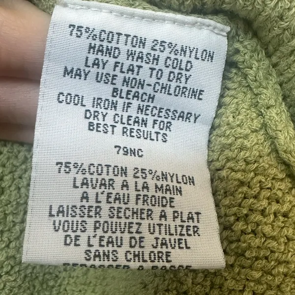 Eileen Fisher Size Large Green Knit V Neck Tank Top - Image 3