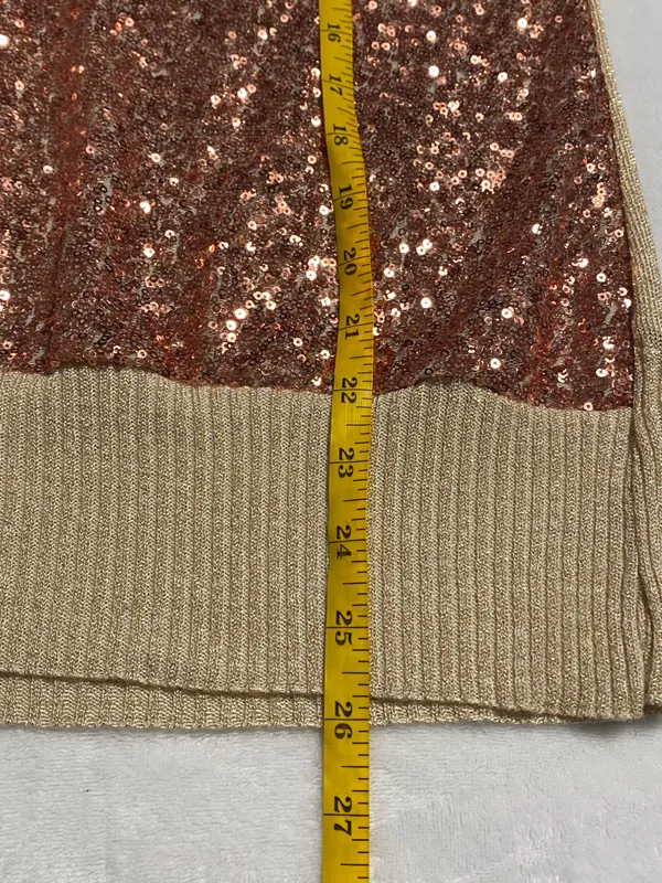 Crisabel Sequence Women Shirt Gold Size M - Image 5