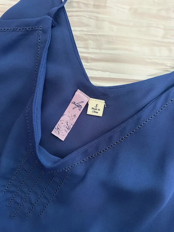 Dry Goods Blue Dress - Image 4