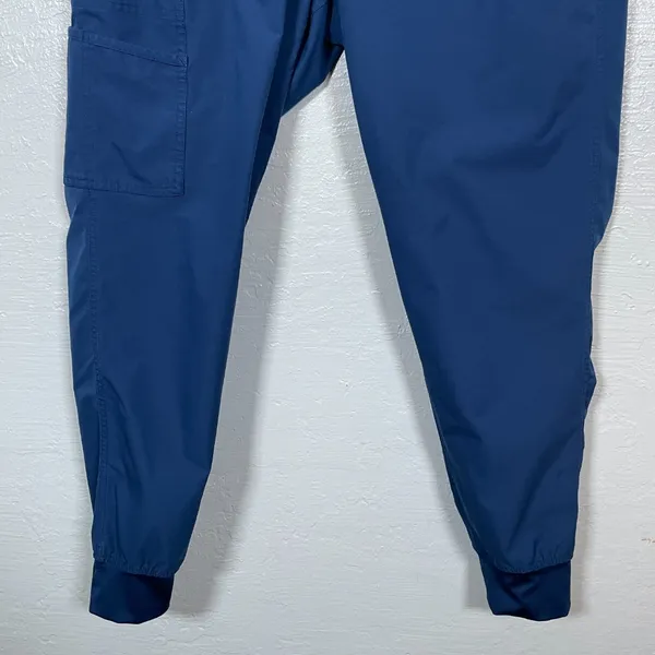 Carhartt Women Maternity M Navy Blue Force Essential Jogger Scrub Pants Pockets - Image 2