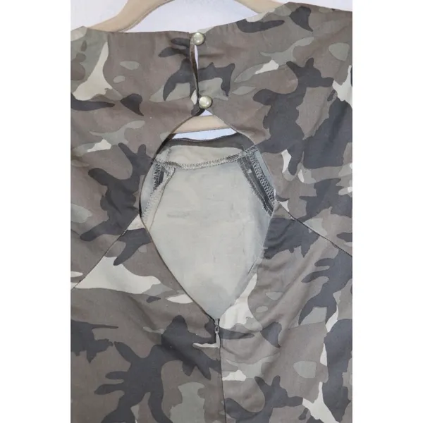 Camo peplum top Green Size M - Image 5