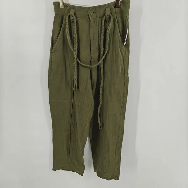 Joie green Marin paperbag waist pants‎ nwt. Size 2. - Image 2
