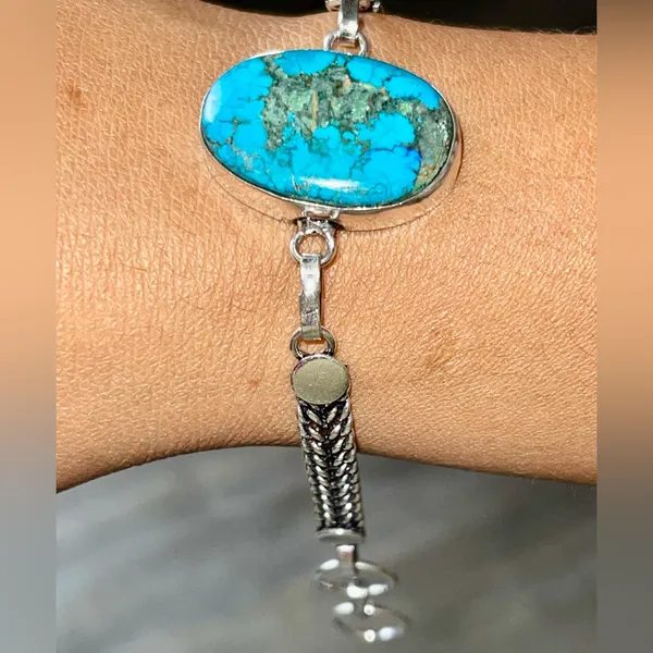 Cloud Mountain Turquoise Bracelet 7” - Image 3