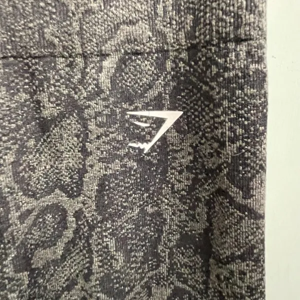 Gymshark Snake Print Leggings XS Small 7/8 Length Pull On Wide Waistband - Image 2