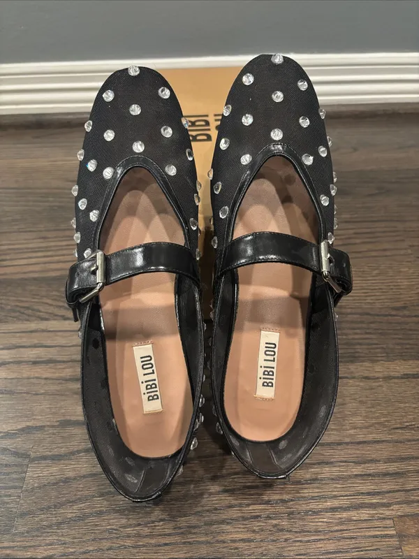 Bibi Lou Naila flat in black Size 8 - Image 5