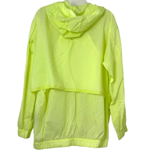 Lululemon Lab Translucent Lightweight Windbreaker Jacket Sz 8 Lime Green EUC - Image 5