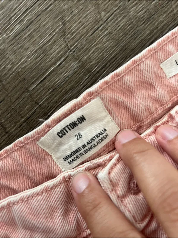 Cotton on low rise baggy Light Pink Wide Leg Pants - Image 8