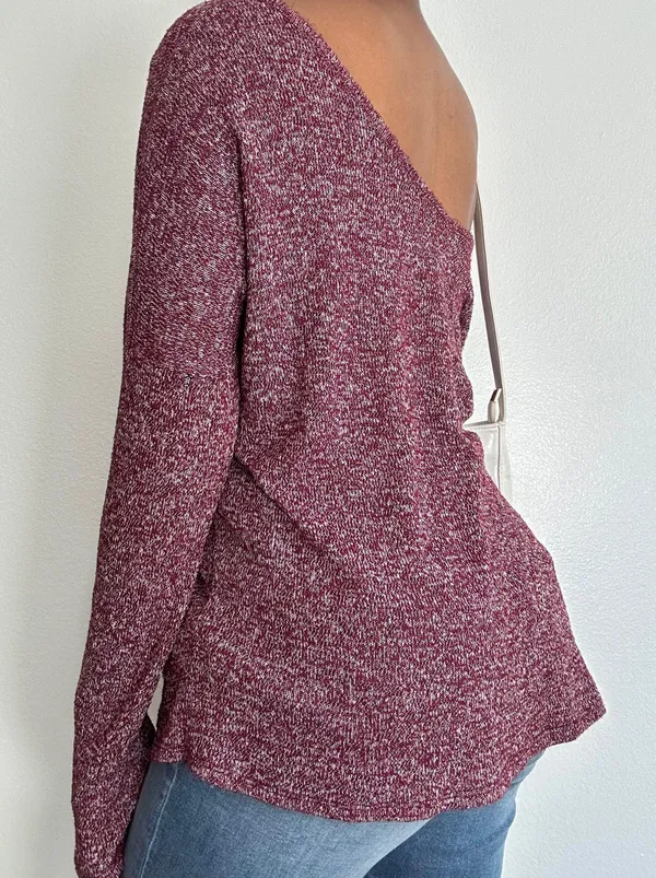 Slinky Off Shoulder Sweater - Image 3