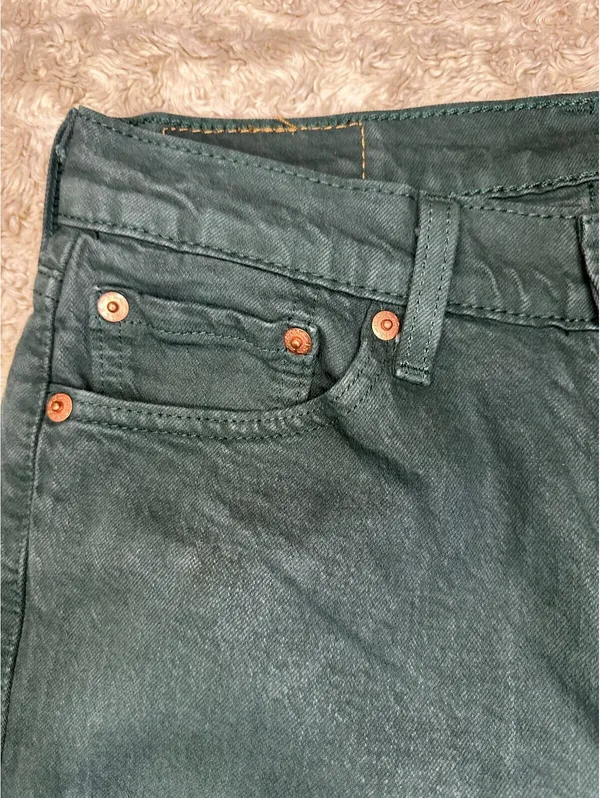 Levi's green 511 Slim Fit garment-dyed stretch denim jeans Water<Less 28x32 - Image 2