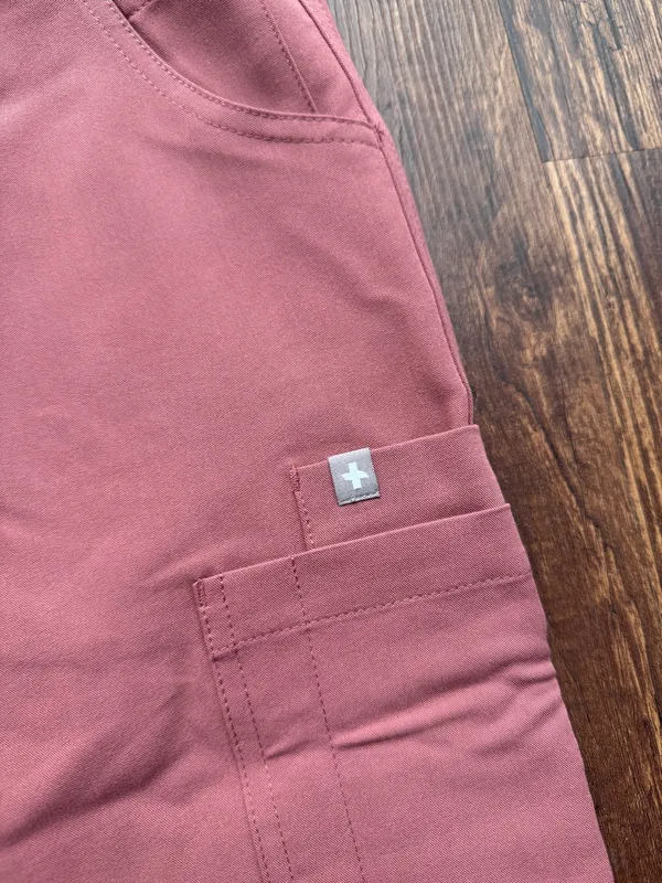 NWT FIGS Women’s Mauve Yola Skinny Scrub Pants - Size XXS - Image 7