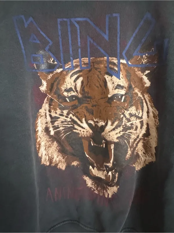 ANINE BING OG Tiger Graphic Crewneck Sweatshirt - Image 3