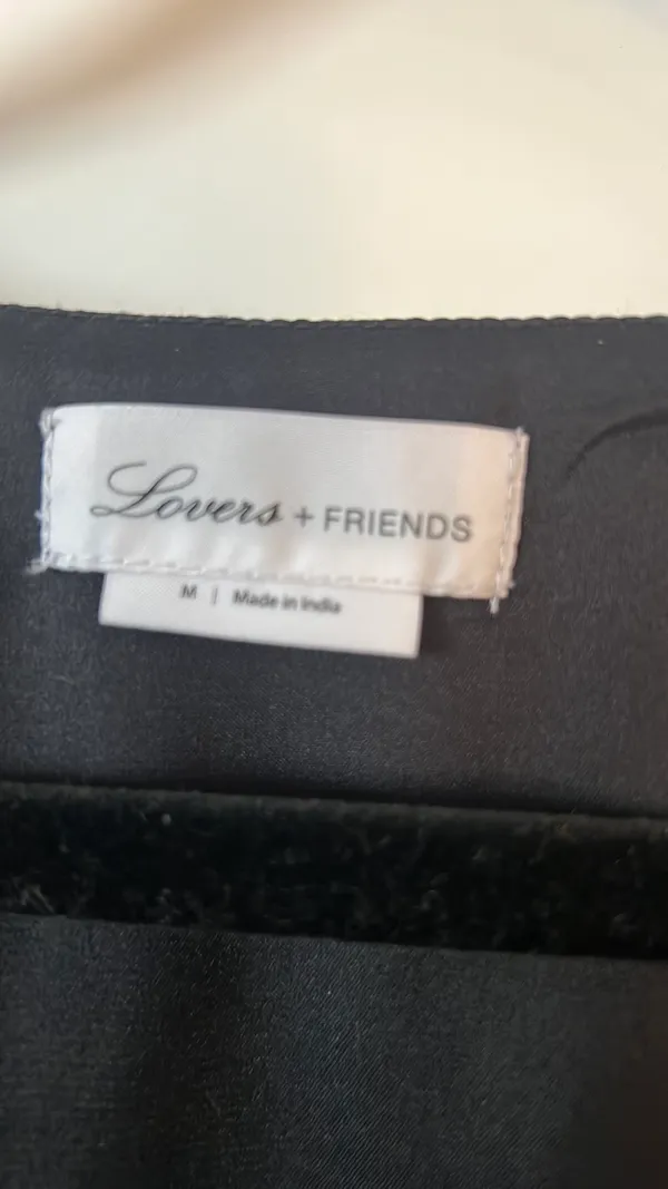 Lovers + Friends Black Tonal Polka Dot Crop Top - Image 5