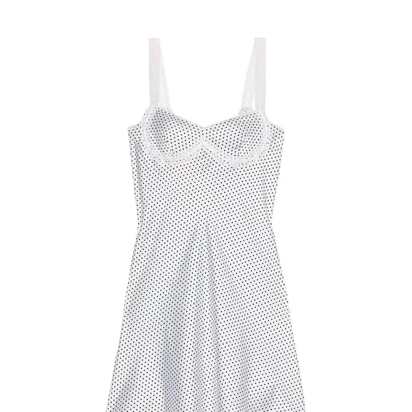 Frankie’s bikinis satin polka dot dress - Image 4