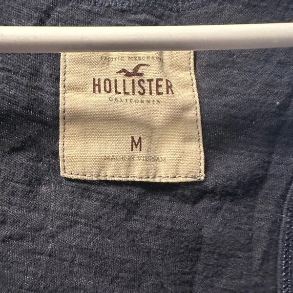 Hollister Navy Blue Women's Tank Top with Bow Accent - Image 2