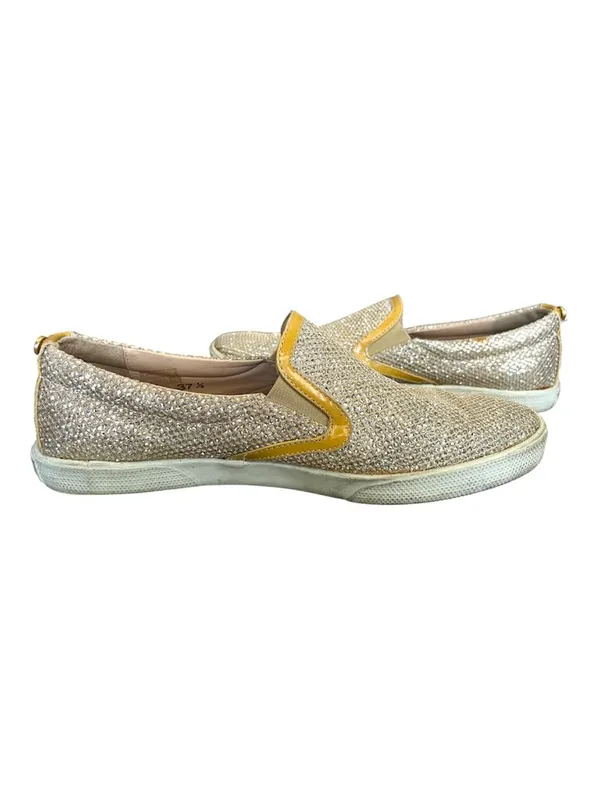 Jimmy Choo Crystal Slip-On Sneakers – Size 37.5 - Image 2