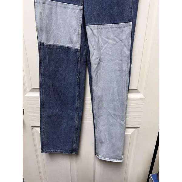 AQB Pacsun Jeans Women's Size 24 Colorblock 90s BF Cargo Carpenter‎ Contrast - Image 7