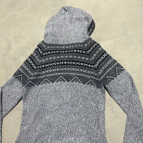 Artesania Alpaca Hooded Sweater Peru Full Zip Fair Isle Southwestern SZ M - Image 10