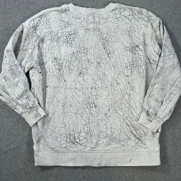 Lululemon Perfectly Oversized Crew Sweatshirt Women's 8 White/Gray Pattern - Image 7