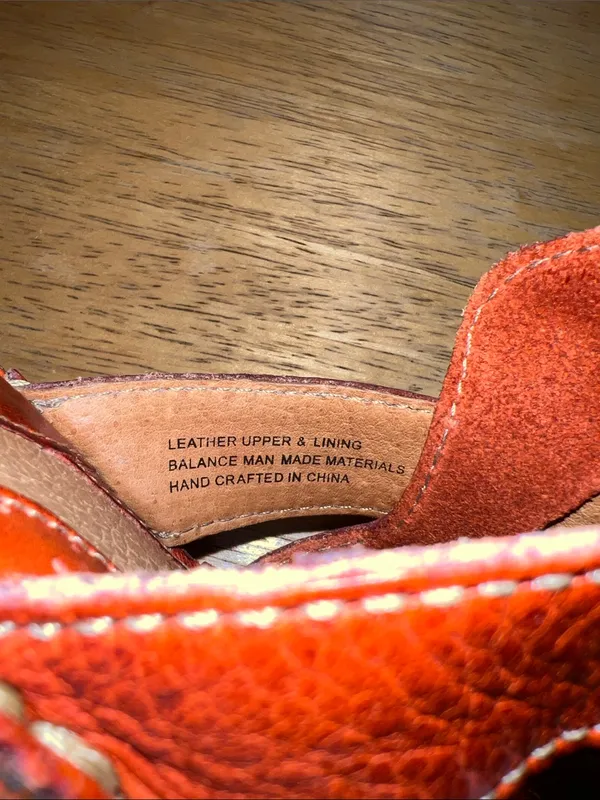 Born Women's Cognac Brown Woven Leather Slide Platform Wedge Sandals Size 7 - Image 7