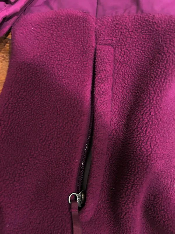 The North Face 90s Retro Denali purple fleece Hoodie jacket XL teenage!Women s/M - Image 5