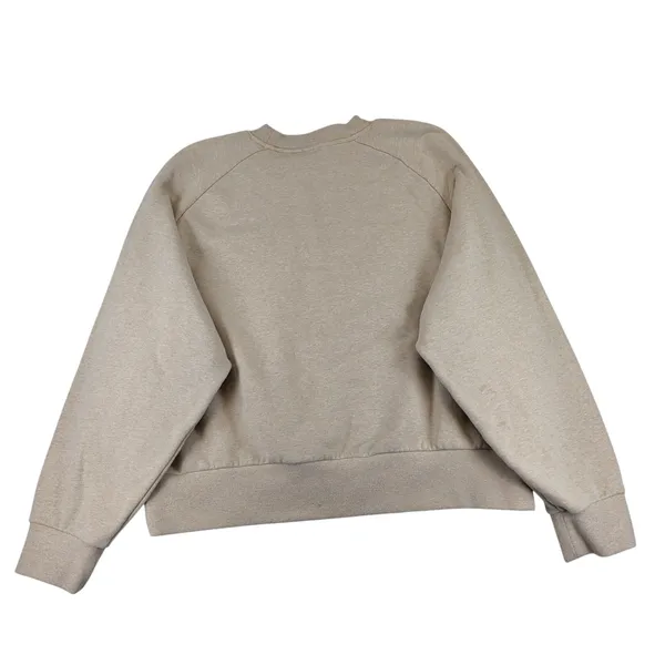 Athleta Coaster Luxe Sweatshirt XL Oatmeal Heather Raglan Cropped 414588 HO24 - Image 2