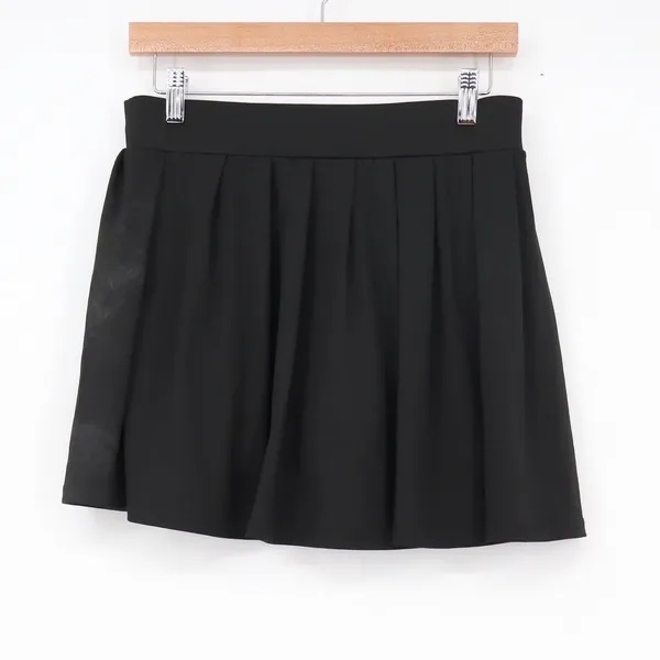 Indero Active Womens Large Black Pleated Athletic Skort Tennis Golf Skirt L - Image 2