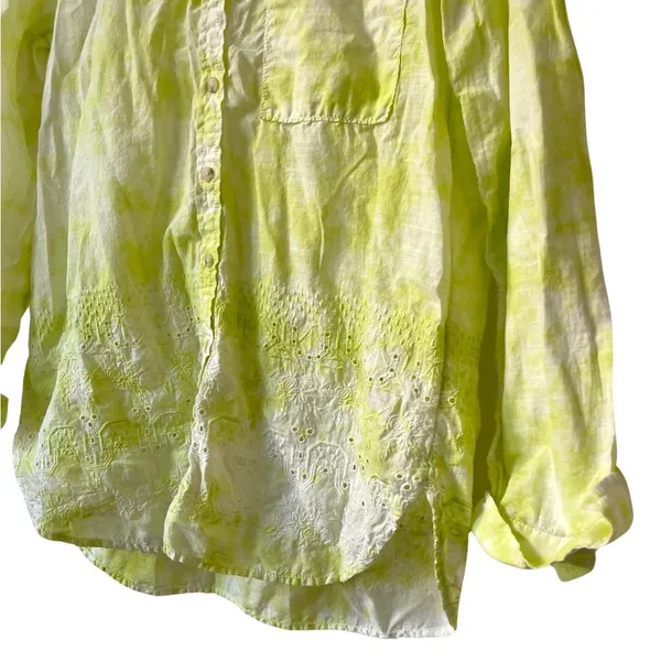 Anthropologie Pilcro The Cate‎ Classic Buttondown Collar Long Sleeve Shirt M - Image 13