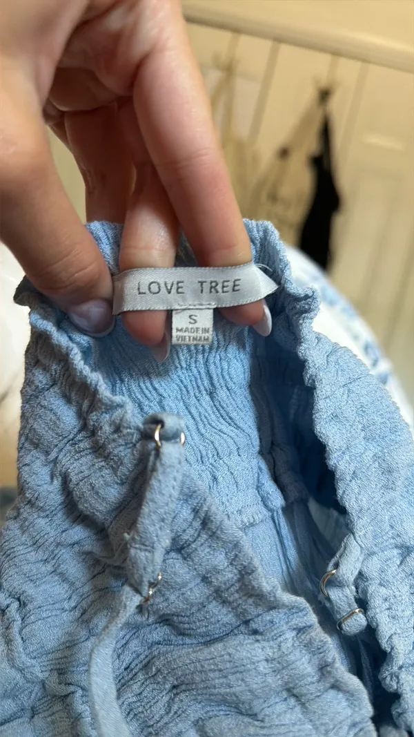 Love Tree Long Baby Blue Dress Size Small - Image 3