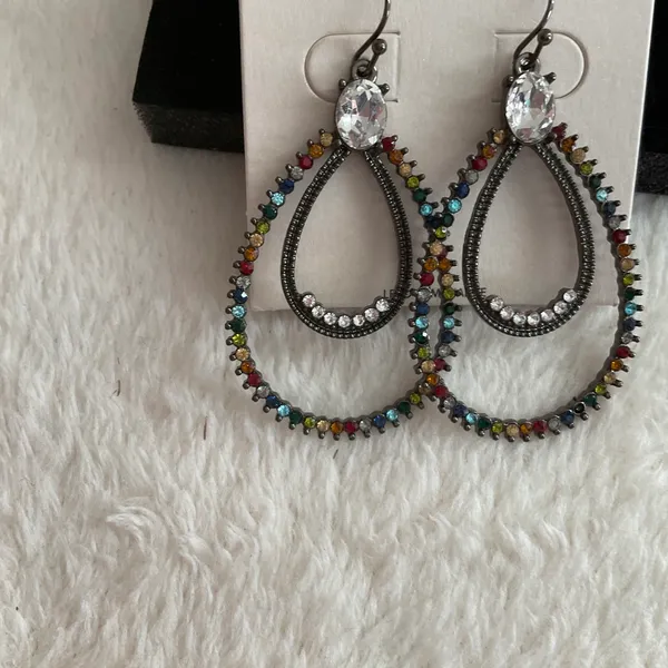 Multi Color Double Teardrops Multiple - Image 2