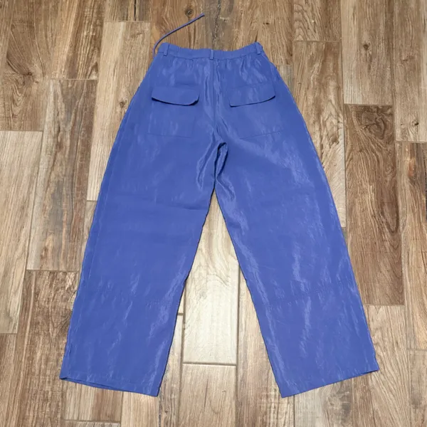 Anthropologie Maeve Seamed Wide Leg Track Pants - Image 4