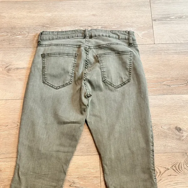 Pistola Olive Green Wash Skinny‎ Jeans Comfort Stretch Moto Casual Pants Size 28 - Image 4