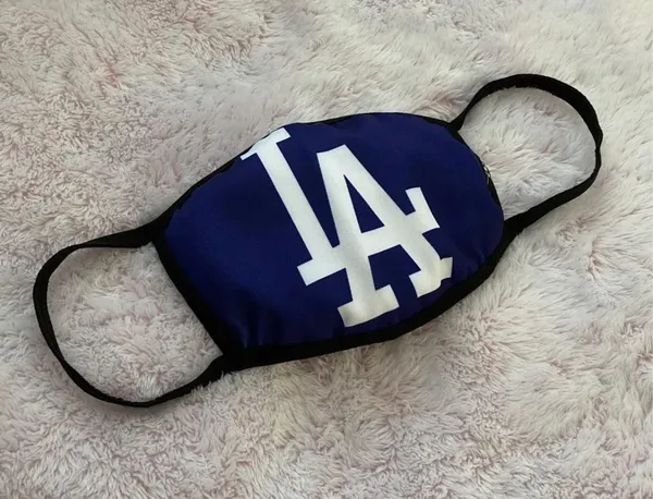 NEW Blue Los Angeles Dodgers Face Mask - Image 2