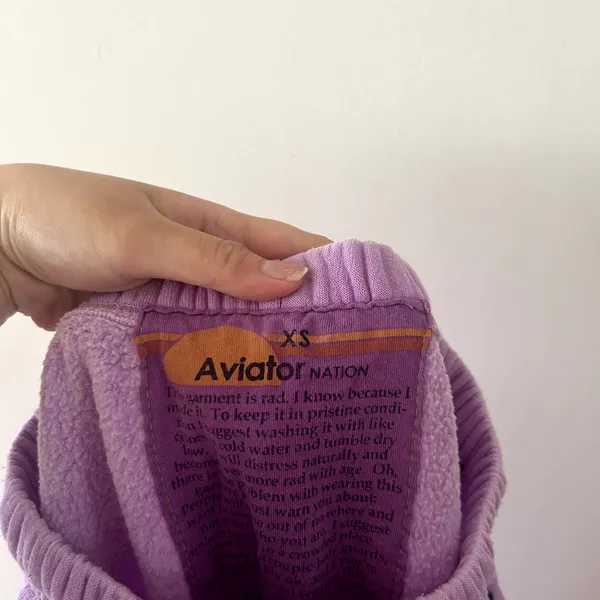 Aviator Nation Purple An Sweatpants Size XS - Image 7