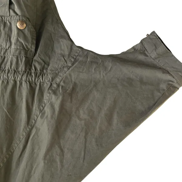 Zara Trafaluc Utility Parka Women XS Olive Green Gorpcore Oversize Hooded Jacket - Image 5
