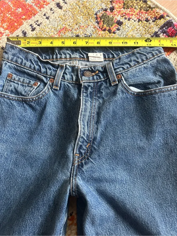 90s Levi’s 512 Jeans - Vintage 1990s Levi's Jeans Straight Leg 512s Size 7 Reg - Image 16