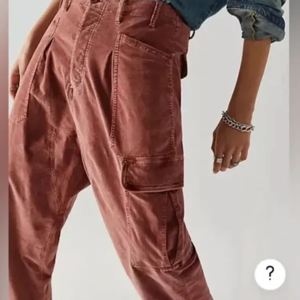 Free people Free People pants corduroy cargo cotton size medium - Image 4
