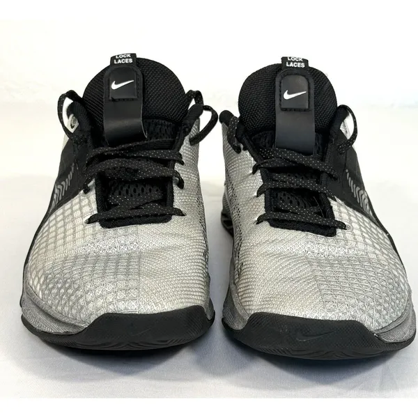 Nike Metcon 8 Premium Womens 8 Silver Iridescent Cross Training Shoes DQ4681-100 - Image 13