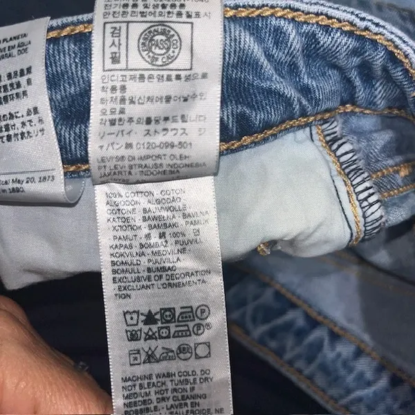 Levi's Premium‎ Baggy Dad Barrel Tapered Jean Easy Days Medium Wash Blue 25 - Image 9
