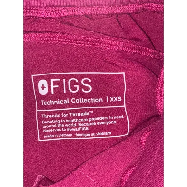 FIGS W Boston Slim Jogger Scrub Pants XS‎ Raspberry Tech Fabric Bundle of 2 NWT - Image 10
