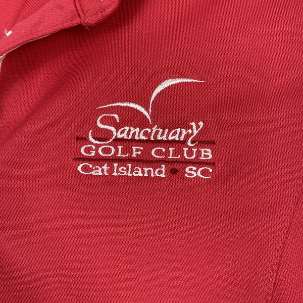Nike Golf Polo Shirt Womens Medium Sanctuary Cat Island SC Long Sleeve Dri-Fit - Image 5