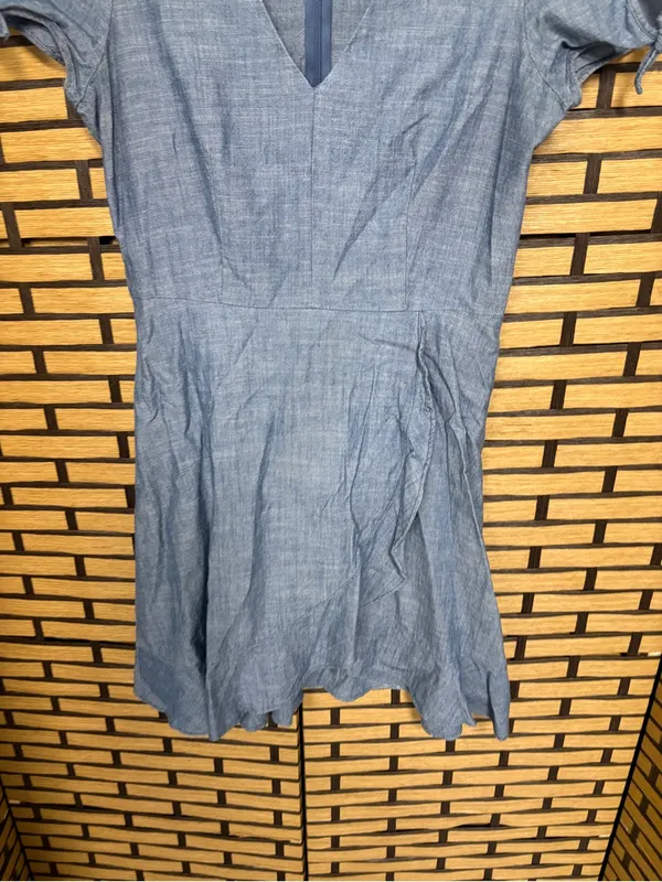 J. Crew chambray cotton dress size 2 - Image 5