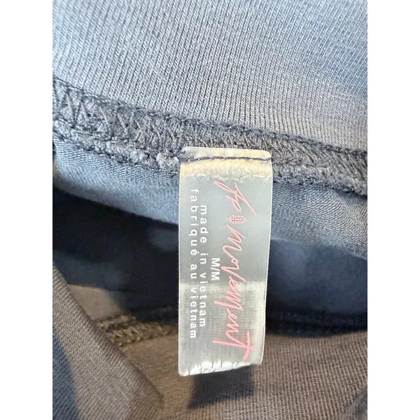 NWT Free People FP Movement Mock Neck Long Sleeve Cropped Top Midnight‎ Navy M - Image 3