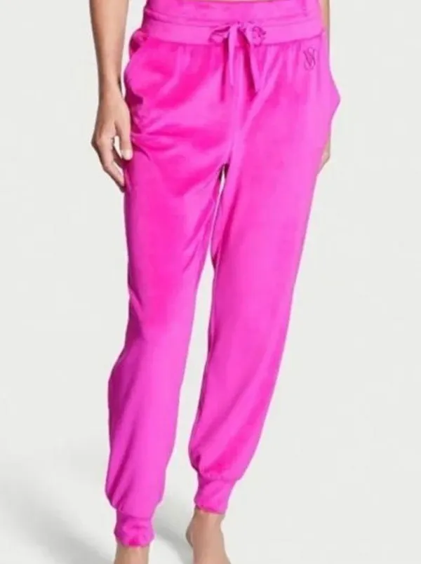 Victoria Secret Pink Velour Joggers - Image 2